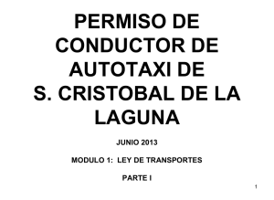 PERMISO DE CONDUCTOR DE AUTOTAXI DE S. CRISTOBAL DE