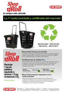 La 1ª cesta reciclada y certificada del mercado