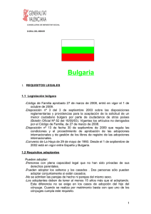 Bulgaria - Conselleria de Bienestar Social