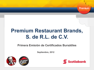 Presentación de PowerPoint - premium restaurant brands