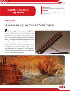 El Siracusia y el tornillo de Arquímedes