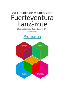 XVI Jornadas de Estudios sobre Fuerteventura y Lanzarote