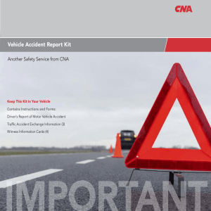 Vehicle Accident Report Kit