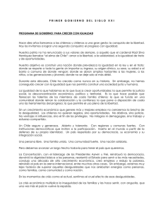 Programa de gobierno de Ricardo Lagos