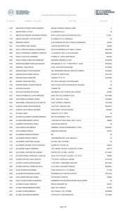 LISTA DE AGENTES DE PROPIEDAD INDUSTRIAL Nº AGENTE