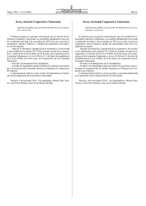 Informació pública de l`acord de dissolució de la cooperativa.