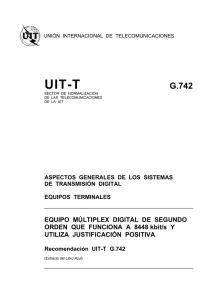 UIT-T Rec. G.742 (11/88) Equipo múltiplex digital de segundo orden