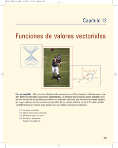 Funciones de valores vectoriales