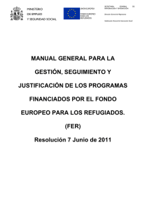 Disposiciones Generales FER 2011