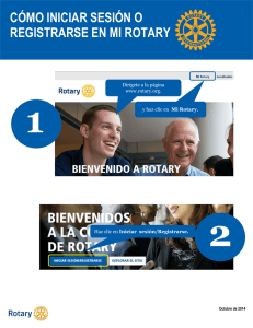 Cómo iniciar sesión o registrarse en Mi Rotary