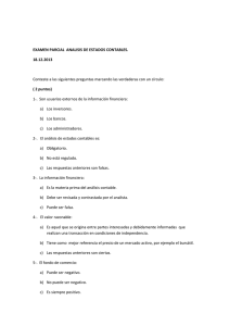 EXAMEN PARCIAL ANALISIS DE ESTADOS CONTABLES. 18.12