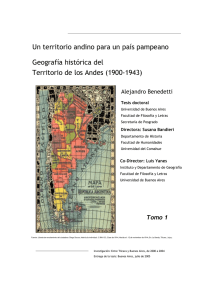 Un territorio andino para un país pampeano Geografía histórica del