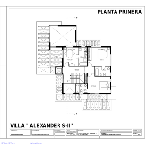 planta primera villa " alexander s-ii "
