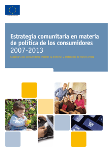 Estrategia comunitaria en materia de política de los consumidores