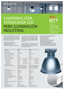 campanas con tecnología led para iluminación industrial
