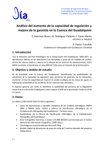 Análisis del aumento de la capacidad de regulación y mejora de la