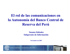 El rol de las comunicaciones en la autonomía de los bancos centrales