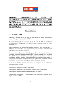 normas 8 Congreso APROBADAS - Comisiones Obreras de Melilla