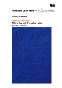 Exposición temporal Alfons Borrell. Trabajos y días