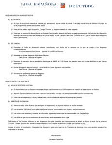 Reglamentación Administrativa - liga española de futbol de mexico