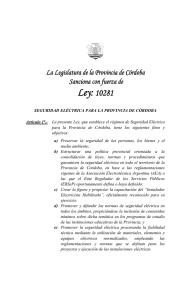 Ley:10281 - Colegio de Ingenieros Civiles Córdoba