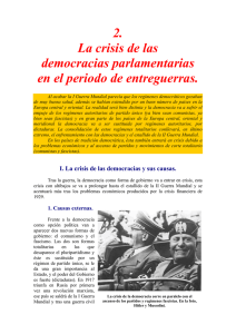 La crisis de las democracias