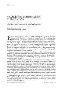 Transicion democratica y educacion - Gredos