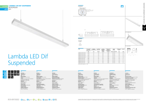 Lambda LED Dif Suspended