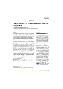 Inhibidores de la fosfodiesterasa 5 y tracto urogenital