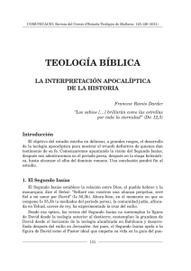 teología bíblica - Institut Superior de Ciències Religioses de Mallorca