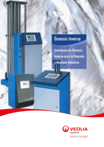 Ósmosis Inversa - Veolia Water Technologies