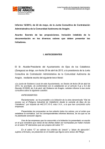 Informe 12/2013 - Gobierno de Aragón