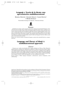 Lenguaje y Teoría de la Mente: una aproximación multidimensional