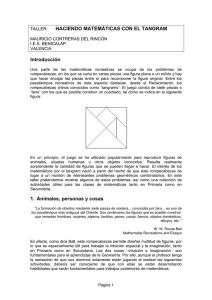 taller: haciendo matemáticas con el tangram mauricio contreras