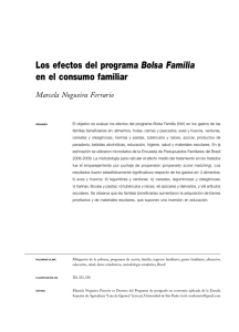 Los efectos del programa Bolsa Família en el consumo familiar