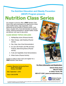 Nutrition Class Series