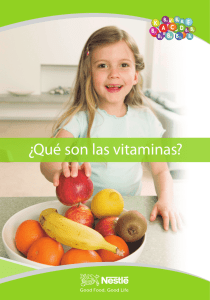 ¿Qué son las vitaminas?