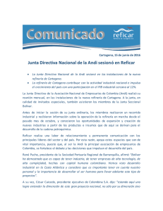 Junta Directiva Nacional de la Andi sesionó en Reficar