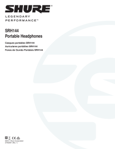 SRH144 Portable Headphones User Guide (Spanish)