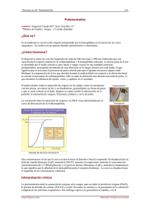 Pulsioximetría ¿Qué es? ¿Cómo funciona? Interpretación clínica