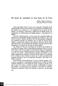 El ideal de santidad en San Juan de la Cruz