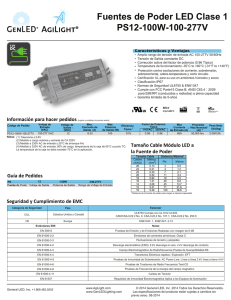 Fuentes de Poder LED Clase 1 PS12-100W-100-277V