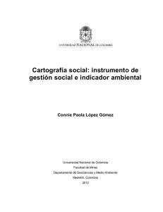 Cartografía social: instrumento de gestión social e indicador ambiental