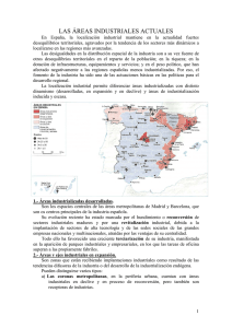 Áreas industriales actuales en España