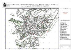 ZONAS DE UBICACION DE PAPELERAS DISPENSADORAS DE