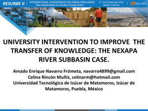 university intervention to improve the transfer of knowledge