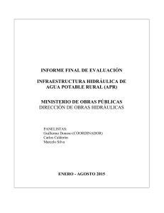 informe final de evaluación infraestructura hidráulica de