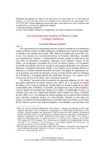 pdf Las colonizaciones semitas en Huelva, Cádiz y la Baja