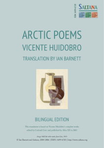 Arctic Poems, Vicente Huidobro -- Translation by Ian Barnett