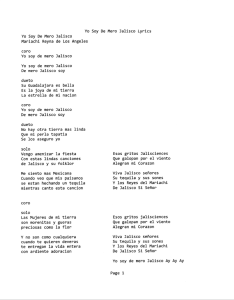 Yo Soy De Mero Jalisco Lyrics